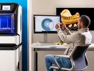 dental-lab-tech-3D-print-workflow