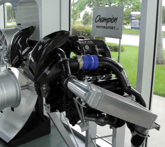 Porsche engine created with carbon fiber parts produced using Stratasys 3D printed soluble cores