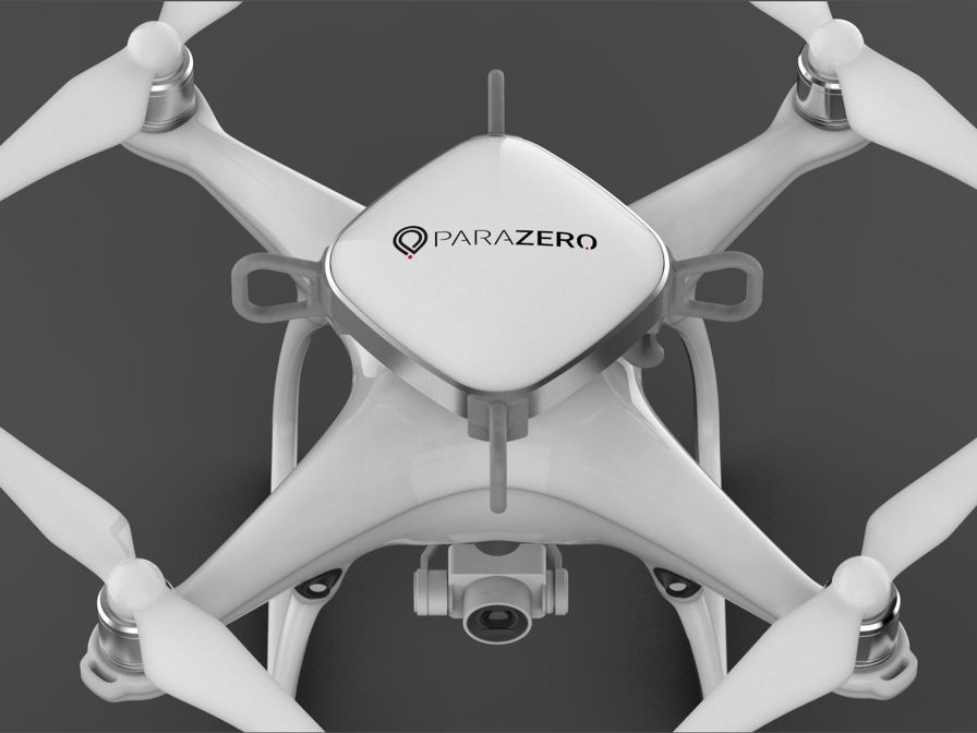 Parazero drone dark background.