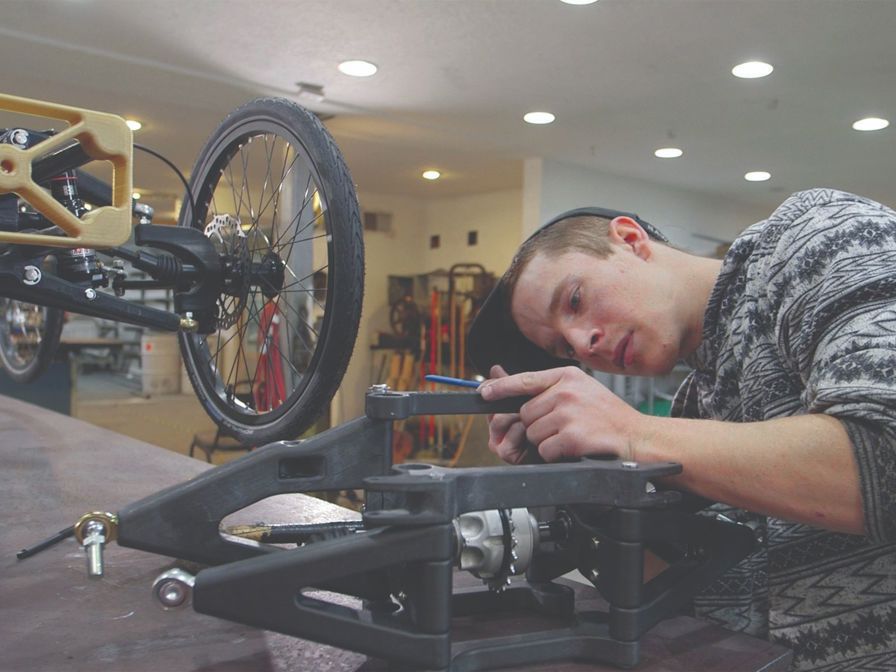 The ability to use Stratasys FDM Nylon 12CF in all stages of the manufacturing process is a game-changer for Utah Trikes.