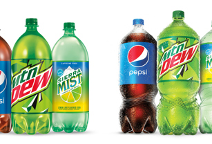 PepsiCo Beverages North America 2리터 병 재디자인 작업