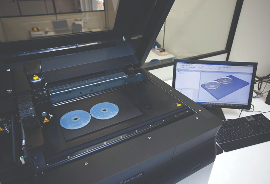 At Brudden, 90 percent of Movement prototypes are printed
with the Objet30 3D printer.