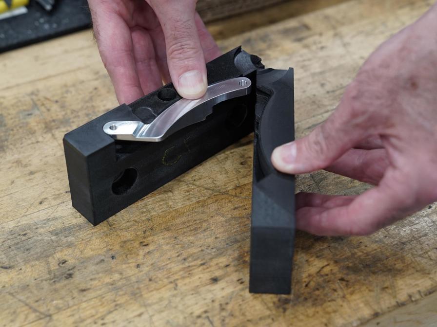 3D printed soft jaw tooling can be produced overnight, ready for use the next day.