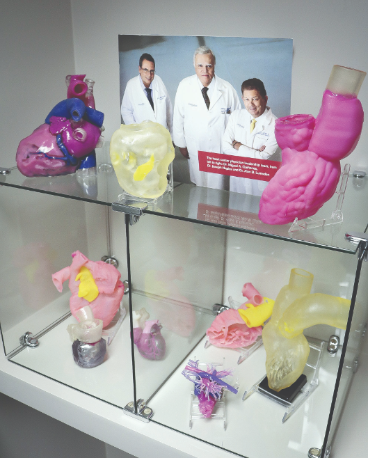 Medical models on display at Houston
Methodist DeBakey Heart and
Vascular Center