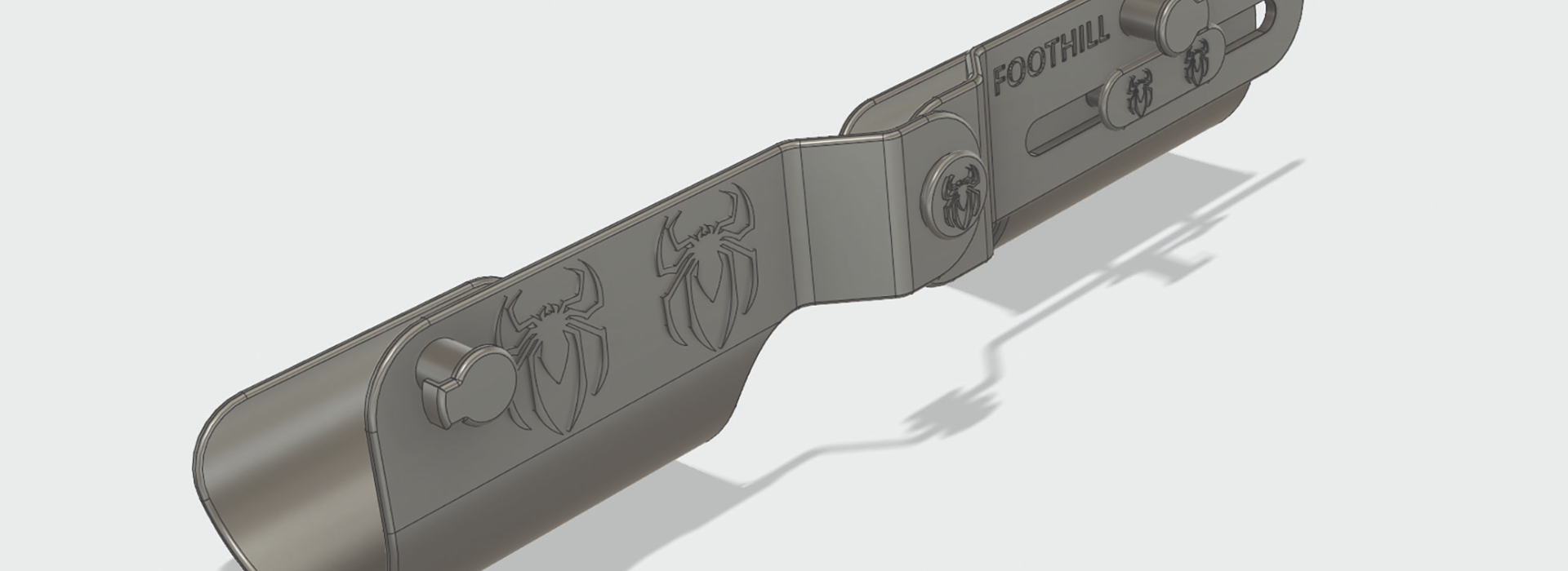 3D CAD drawing of the exoskeleton arm designed by biomedical device engineering students at Foothill College.
