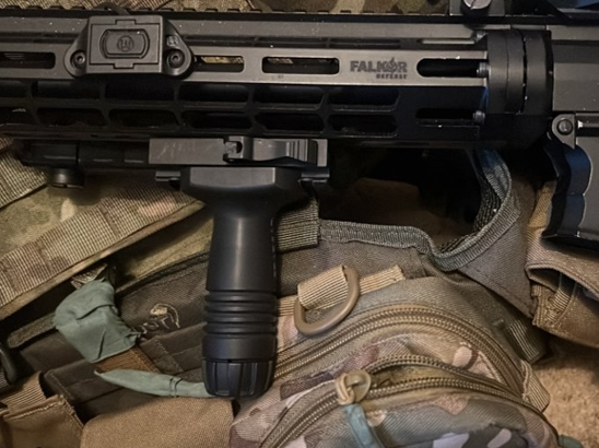 FDM 3D printed grip for a firearm