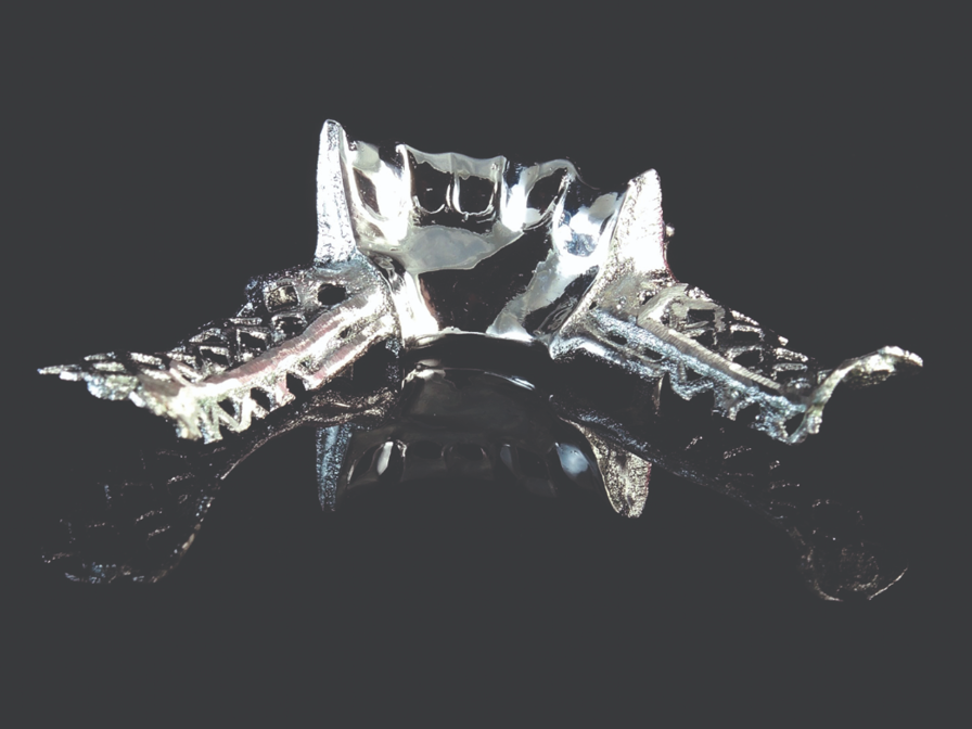 Finished parts, like this polished alloy frame, have higher accuracy using the
digital method.