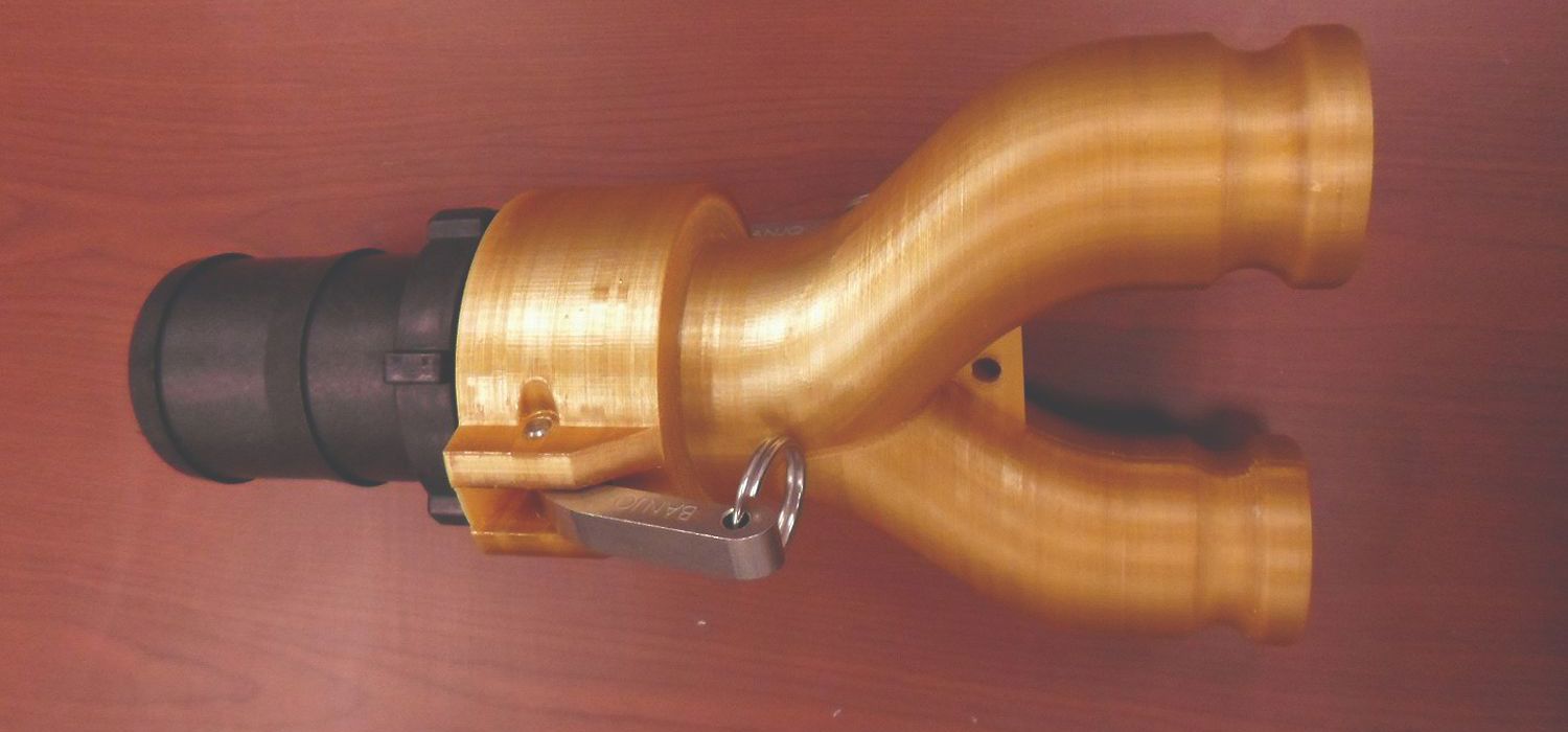 The new design 3D printed in ULTEM 1010 resin cost only $750 and was produced in one day.
