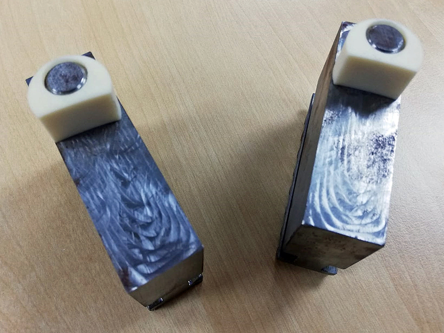 One of the 3D printed impeller casing design iterations, produced using the Fortus 450mc.