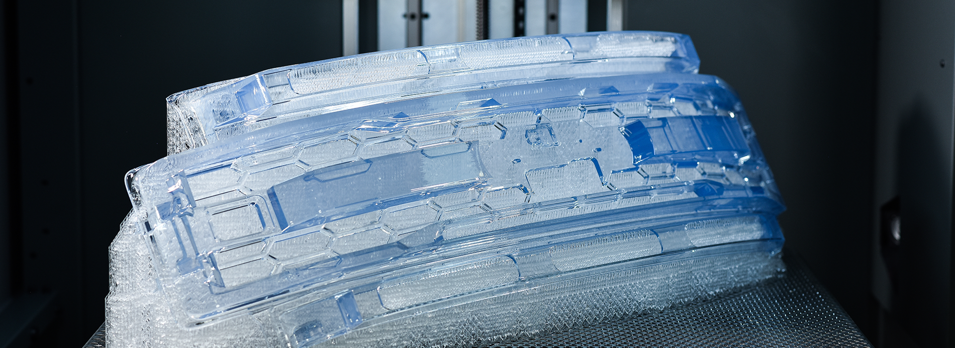 stereolithography 3d printed sample with support