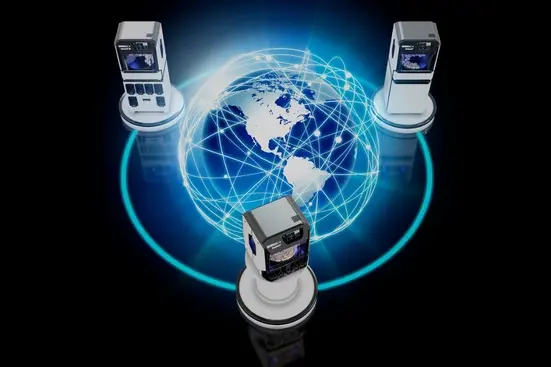 GrabCAD IoT 플랫폼을 통해 Stratasys 클라우드 모니터링에 연결된 DentaJet 프린터