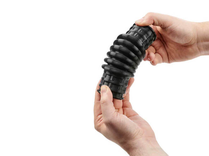 3D Printed Tube. Produced from FDM TPU 92A.