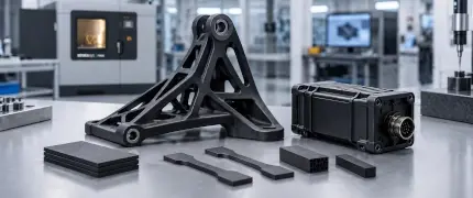 3D 프린팅으로 제작된 드론 부품이 놓인 탁상