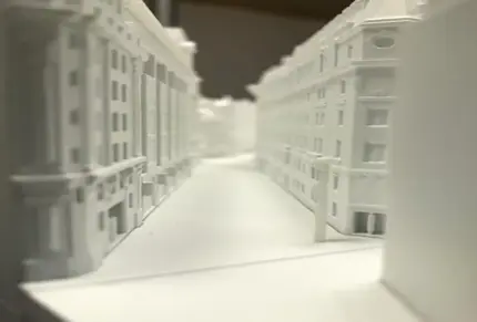 3D printed architectural city model