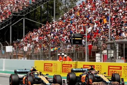 Formula One cars using 3D printed parts