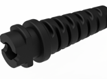 Cable strain relief grommet 3D printed with P3 stretch 80 material