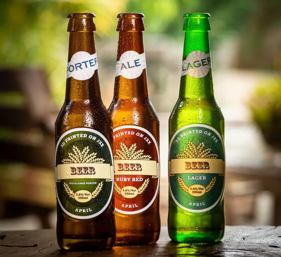 full color 3d printed beer bottles