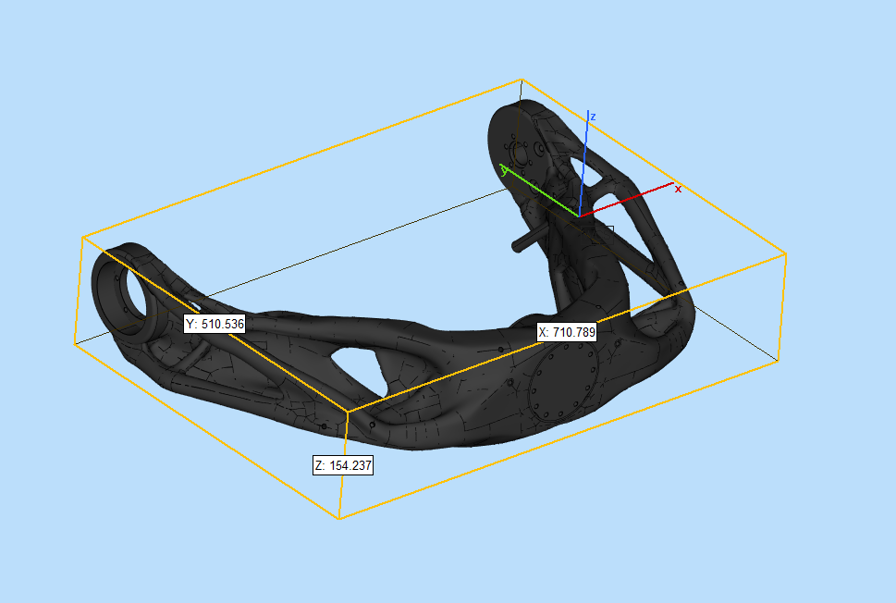 CAD Model of a 3D printed part for Nylon12CF material