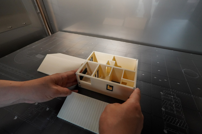 3D printed model house using Stratasys F770 FDM 3D Printer