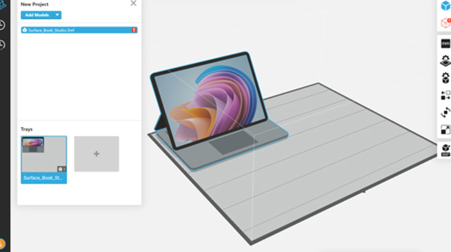 planning a print file with GrabCAD